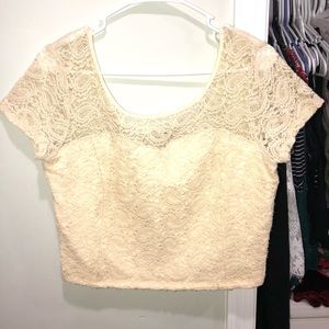 Lace crop top